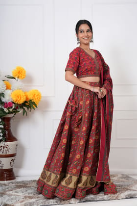 Ruhani – Cotton Lehenga Set