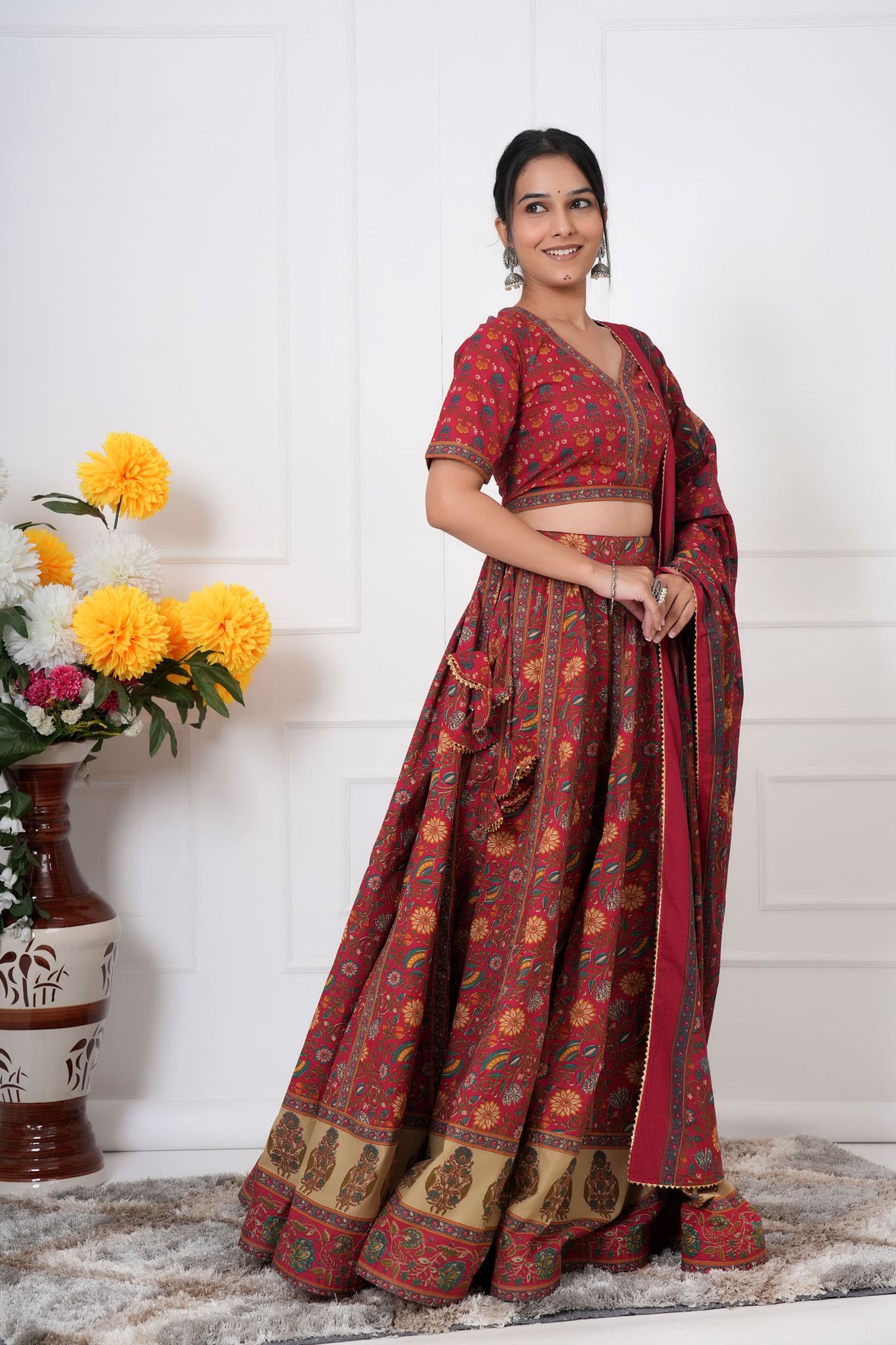 Ruhani – Cotton Lehenga Set