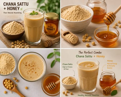 Chana Sattu-Honey Combo