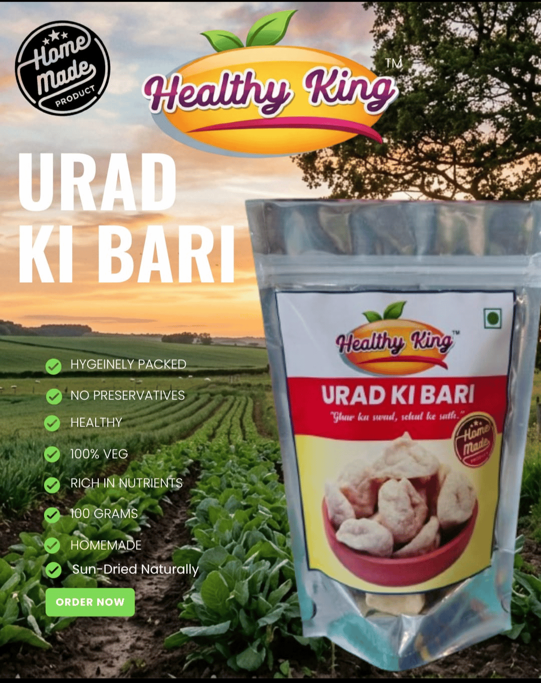 Healthy King Urad ki Bari