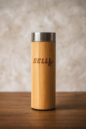 Eco-Friendly Bamboo Water Bottle | Stainless Steel Vacuum Insulated Bottle