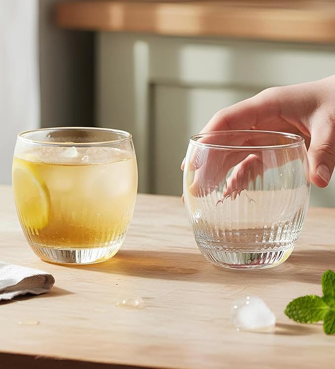 Yera Prima Zest Whisky/Scotch/ water glasses- 345 ml each -set of 6 pcs | for Daily use & Gifting