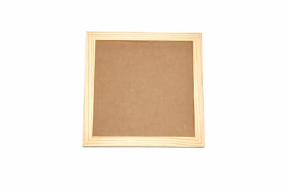DEVESHA DIY Wooden MDF Frame Base, 10 x 10 Inch (Pack of 1) | Resin Frame for Art, Craft and Decoration