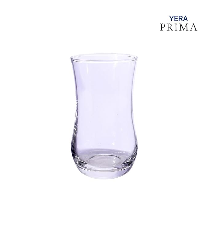 Yera Prima Zest  water/juice/cocktail glasses- 240 ml each - Transparent | Hot & Cold Drinks, Juice, Cocktail, Milkshake, Smoothie | Ideal for Home, Party, Restaurant, Gifting