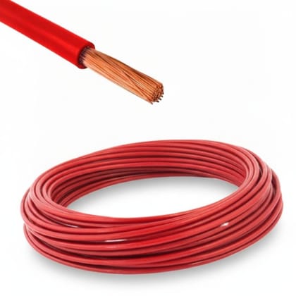 Electrical Copper Wiring Cable - Red