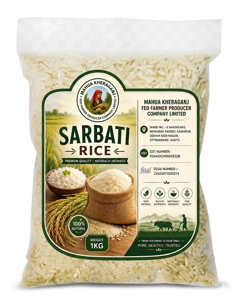 Mahua Kheraganj Sarbati Rice - Premium Naturally Aromatic (10kg)