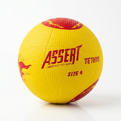 ASSERT TETHYS | Outdoor Volleyball Suitable for Training + Free Air Needle | Rubber Moulded with Dimpled Texture, Butyl Bladder| Size 4 | Yellow & Orange | 1% Net Proceeds Pledged to Charity ASSERT TETHYS | Outdoor Volleyball Suitable for Training + Free Air Needle | Rubber Moulded with Dimpled Texture, Butyl Bladder| Size 4 | Yellow & Orange | 1% Net Proceeds Pledged to Charity