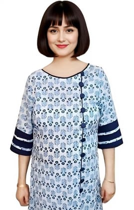 Women's Cotton Printed Kurta | Women's Kurti | Size: L | Women's Cotton Printed Kurta | Women's Kurti | Size: L |
