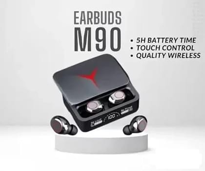 Earbuds M90 PRO True Wireless Bluetooth Earbuds, Digital Display, Touch Control, Ultra Compact