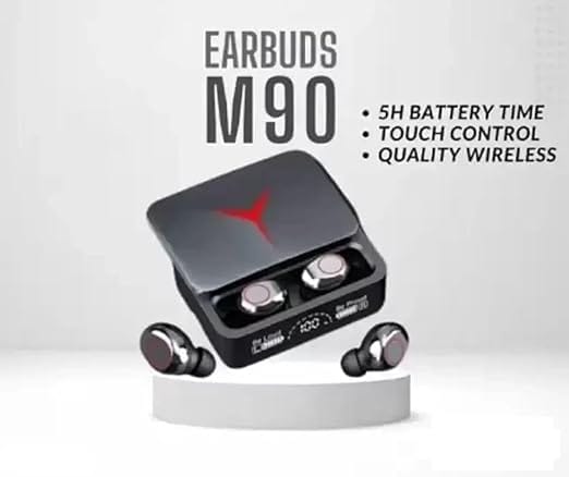 Earbuds M90 PRO True Wireless Bluetooth Earbuds, Digital Display, Touch Control, Ultra Compact