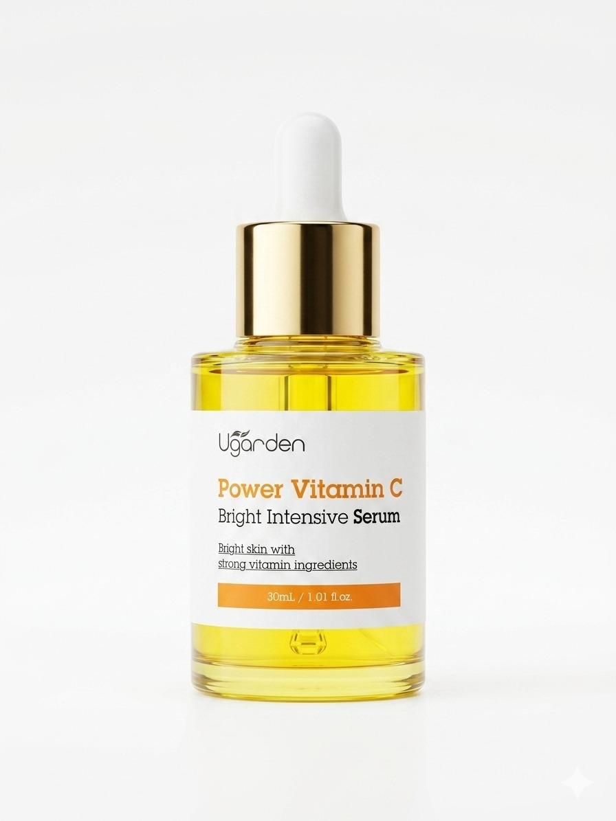 Ugarden Power Vitamin C Bright Intensive Face Serum for Brightening, Dark Spots, Hydration & Glowing Skin – 30ml