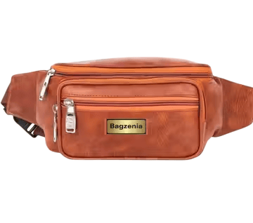 brown waist bag for men