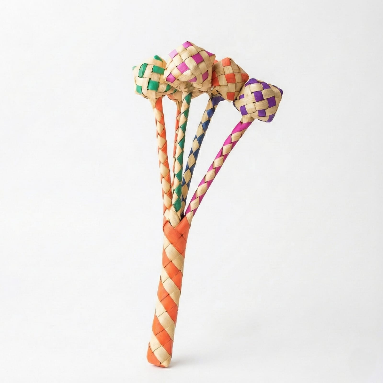 Palm Leaf Baby Rattle – 5 Flower
