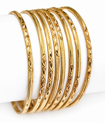 Gold-Plated Bangle Set (8 Pieces) Gold-Plated Bangle Set (8 Pieces)