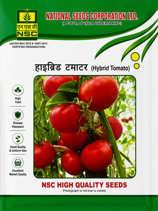 NSC Hybrid Tomato Kashi Abhiman, 10 g Truthfully Labelled Seed Pouch
