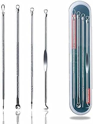 Elecsera Stainless Steel Blackhead Pimple Extractor/Remover Tool (Pack of 4)