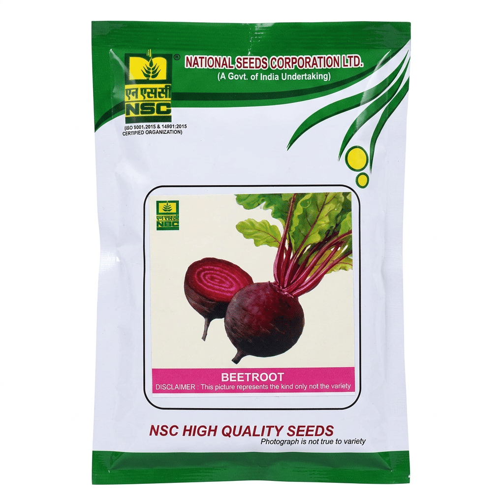 NSC Beetroot, Detroit Dark Red (DDR), 100 gram Truthfully Labelled Seed Pouch