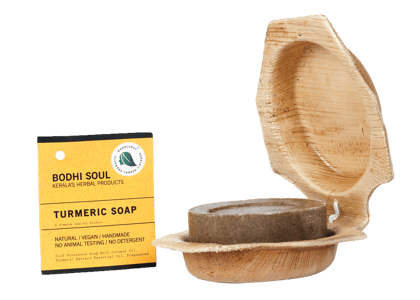 BODHISOUL Turmeric Soap | Fresh Soap with Turmeric | Skin Toning | Scar Removal |Glowing Skin | Handmade | 100 Gm