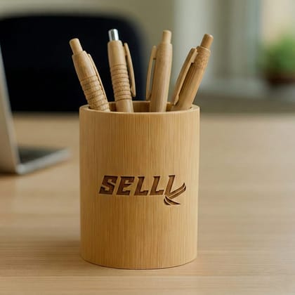 Bamboo Pen & Pencil Stand Bamboo Pen & Pencil Stand