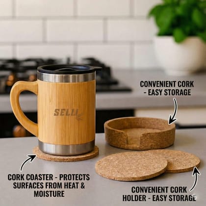 Cork Tea Coaster Set Cork Tea Coaster Set