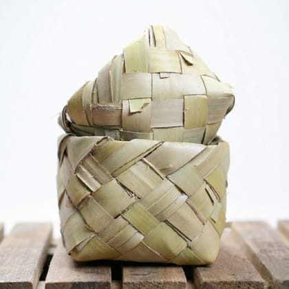 Palm Leaf Small Storage Box – 500gm Palm Leaf Small Storage Box – 500gm