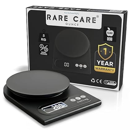 Kitchen Weight Machine For Home | Electronic Weighing Machine for Food | Tare Function 1 Year Warranty (5 kg)