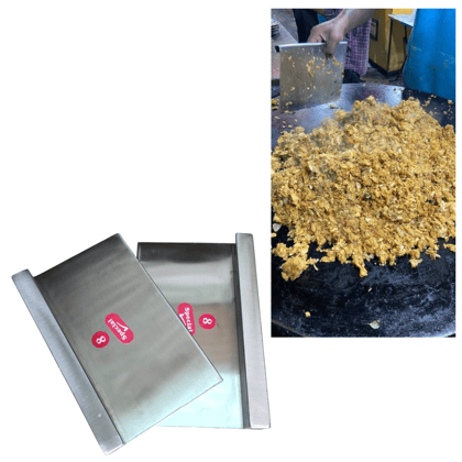 NAAYAGI - SS MADE KOTHU / MUTTAI / EGG PARATTA - PAROTTA MAKER, TAMILNADU, MADURAI STYLE, KITCHEN TOOL SET