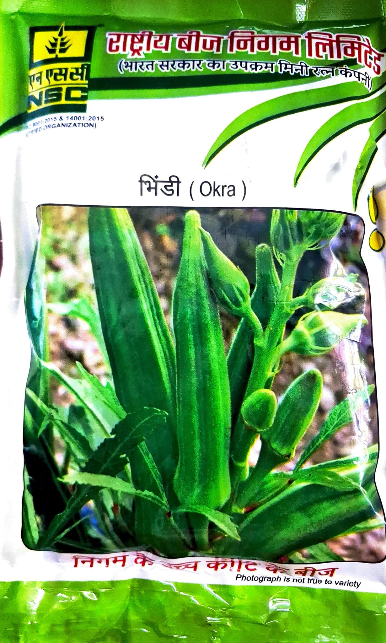 Bhindi Pusa-5- Vegetable - NSC Seeds- 100 gm Pack