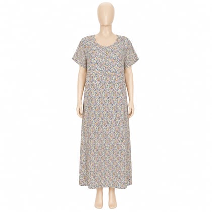White Blossom Cotton Blend Women’s Gown White Blossom Cotton Blend Women’s Gown