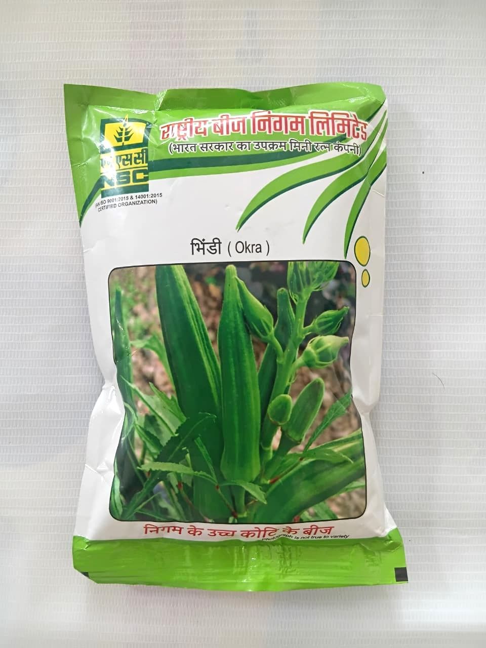 NSC Bhindi Pusa-5 variety, 250 gram T/L seed