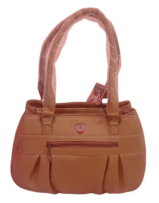Women's Fashion Handbag with Three Zip Compartments