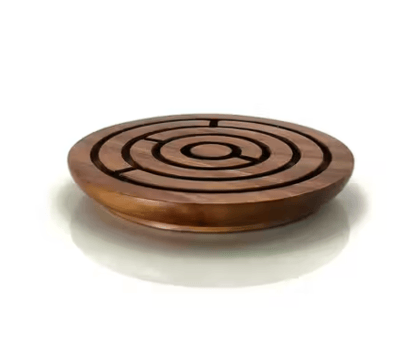 Shaherbazaar Wooden Ball In A Maze Game 6 Inch Shaherbazaar Wooden Ball In A Maze Game 6 Inch