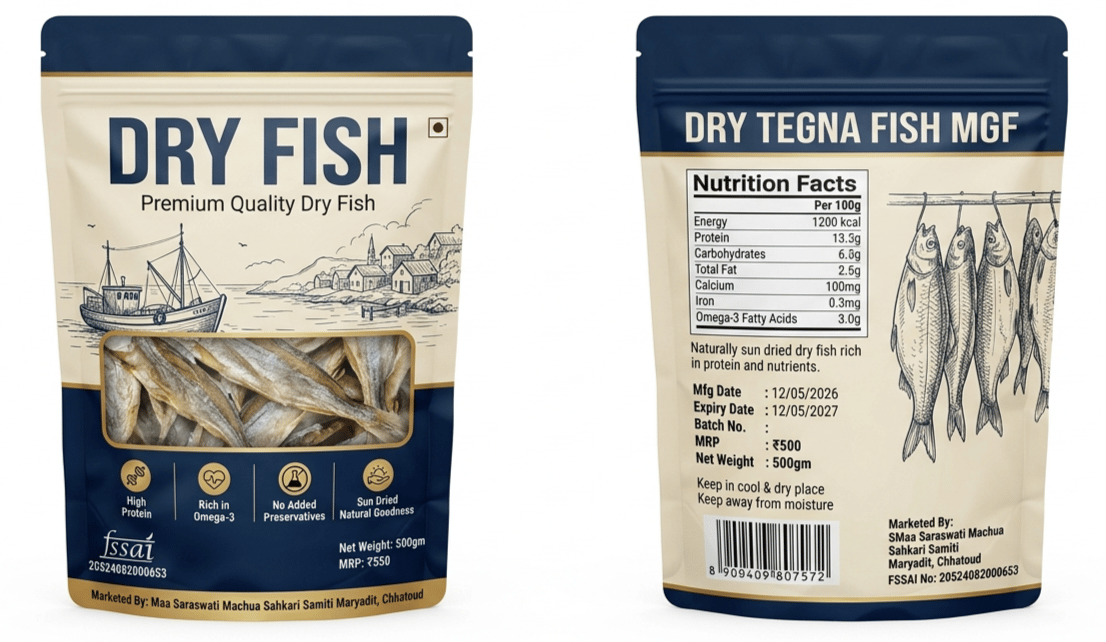 Dry Tegna Fish MGF - 500gm