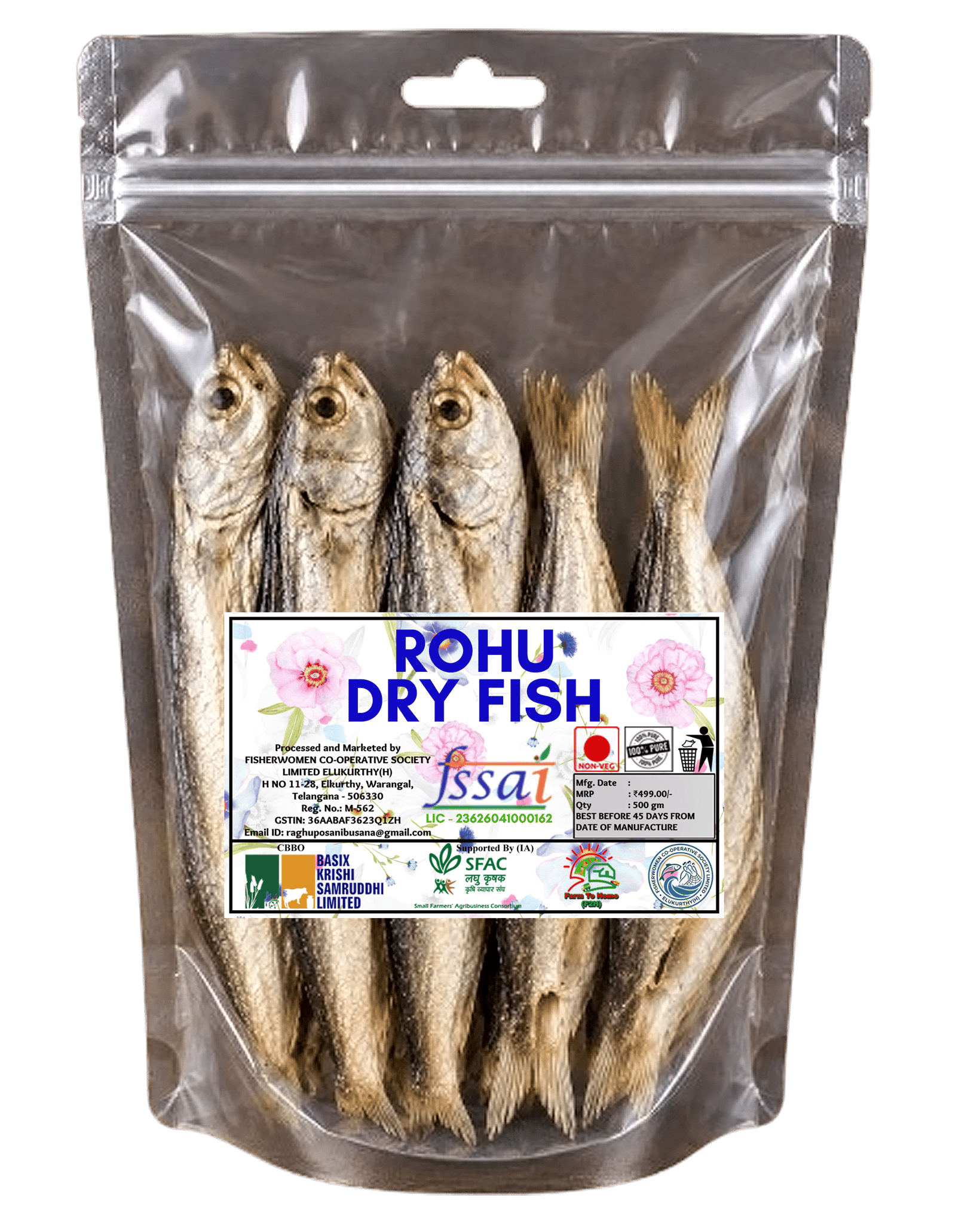 Fisherwomen Co-operative Society Rohu Dry Fish 500g