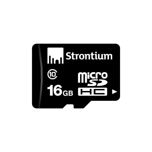 Strontium 16GB MicroSDHC Memory Card With Adapter
