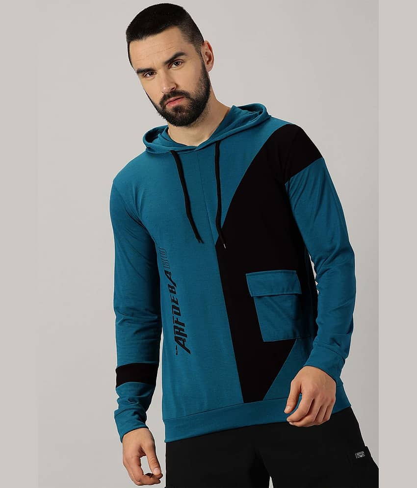 AUSK Pack of 1 Cotton Blend Regular Fit Men's T-Shirt ( Navy Blue )