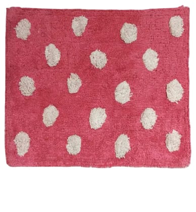 Fuchsia Pink and White Polka Dot Bath Mat Fuchsia Pink and White Polka Dot Bath Mat