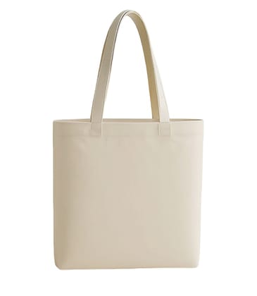 Canvas Tote Bag with Panda and Butterfly Print Canvas Tote Bag with Panda and Butterfly Print