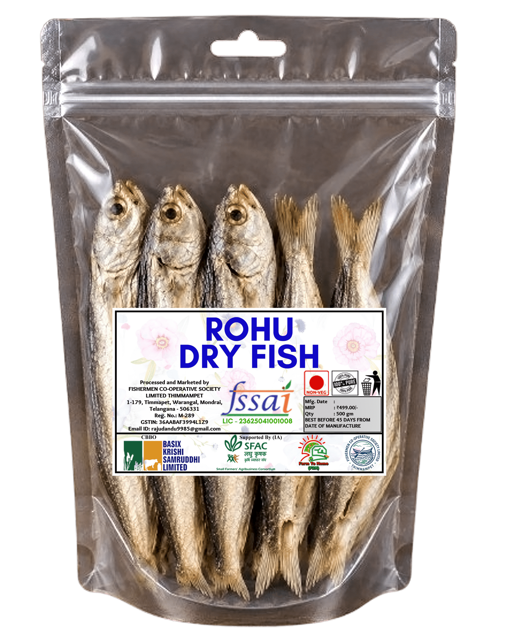 Rohu Dry Fish - 500g