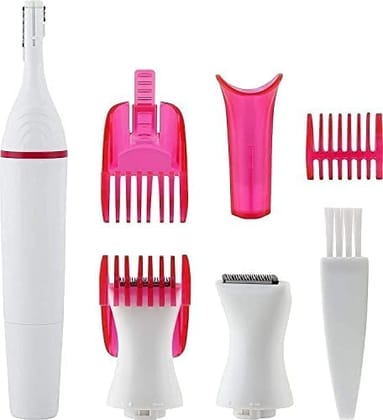 6-in-1 Rechargeable Lady Trimmer Set for Women – Eyebrow, Face, Bikini & Body Hair Remover Kit 6-in-1 Rechargeable Lady Trimmer Set for Women – Eyebrow, Face, Bikini & Body Hair Remover Kit