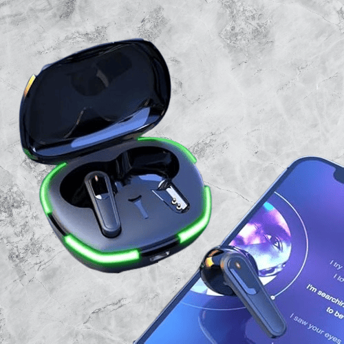 Bluetooth Wireless Earbuds with RGB Charging Case | HD Sound | Fast Charging Smart TWS Earbuds for Gaming & Music | RGB Case |