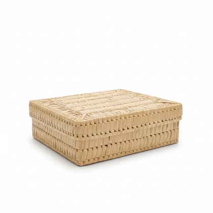 Palm Rectangle Storage Box – Handmade Eco-Friendly Organizer Palm Rectangle Storage Box – Handmade Eco-Friendly Organizer
