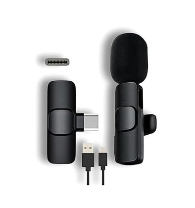 K9 Dual Wireless Lavalier Microphone for All Smartphones | Noise Cancellation Dual Mic Set with Receiver for Recording Interviews, Vlogs, YouTube, Reels