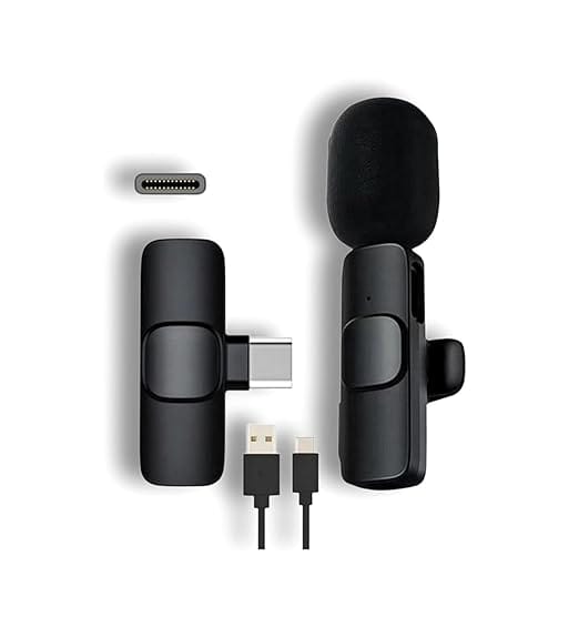 K9 Dual Wireless Lavalier Microphone for All Smartphones | Noise Cancellation Dual Mic Set with Receiver for Recording Interviews, Vlogs, YouTube, Reels