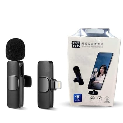 K9 Dual Wireless Lavalier Microphone, Bluetooth Collar Mic for iPhone, Android USB-C Phones & Tablets, Plug & Play, Noise Cancelling, Clear Audio for YouTube, Vlogging, &, Interviews