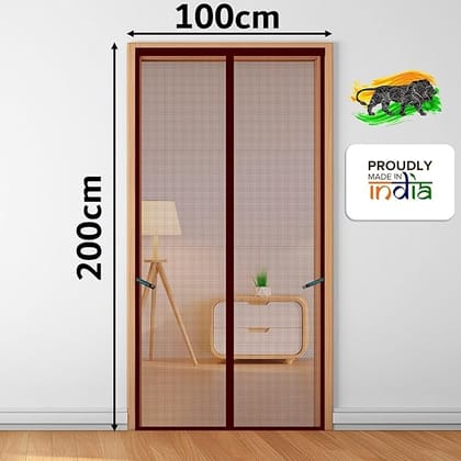 Classic Mosquito Net for Door Fiberglass Magnetic Curtain Auto Closing Insect Screen for All Door Types with Self Adhesive Hook Tape