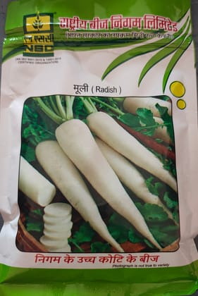 NSC Radish Kashi Aadra Variety, 100 Gram Truthfully Labelled Seed Pouch NSC Radish Kashi Aadra Variety, 100 Gram Truthfully Labelled Seed Pouch
