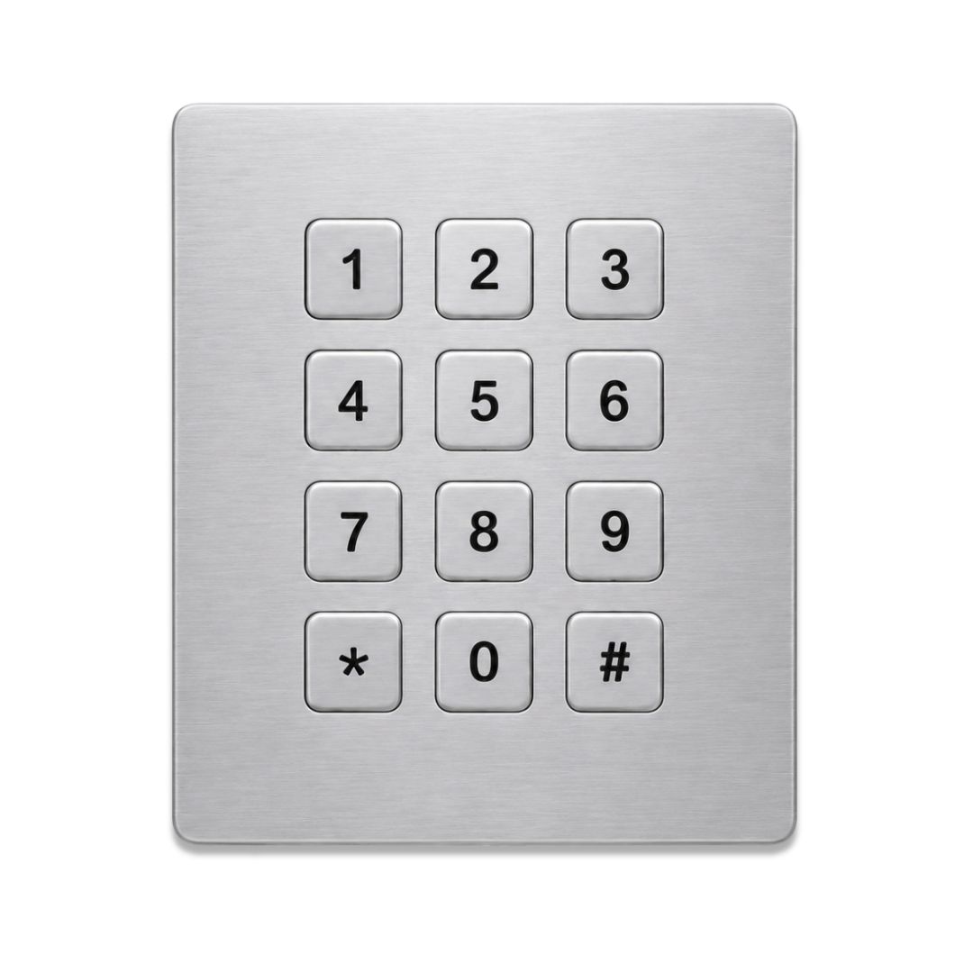 Linepro 4x3 Stainless Steel Industrial Metal Keypad | Model LP 2319