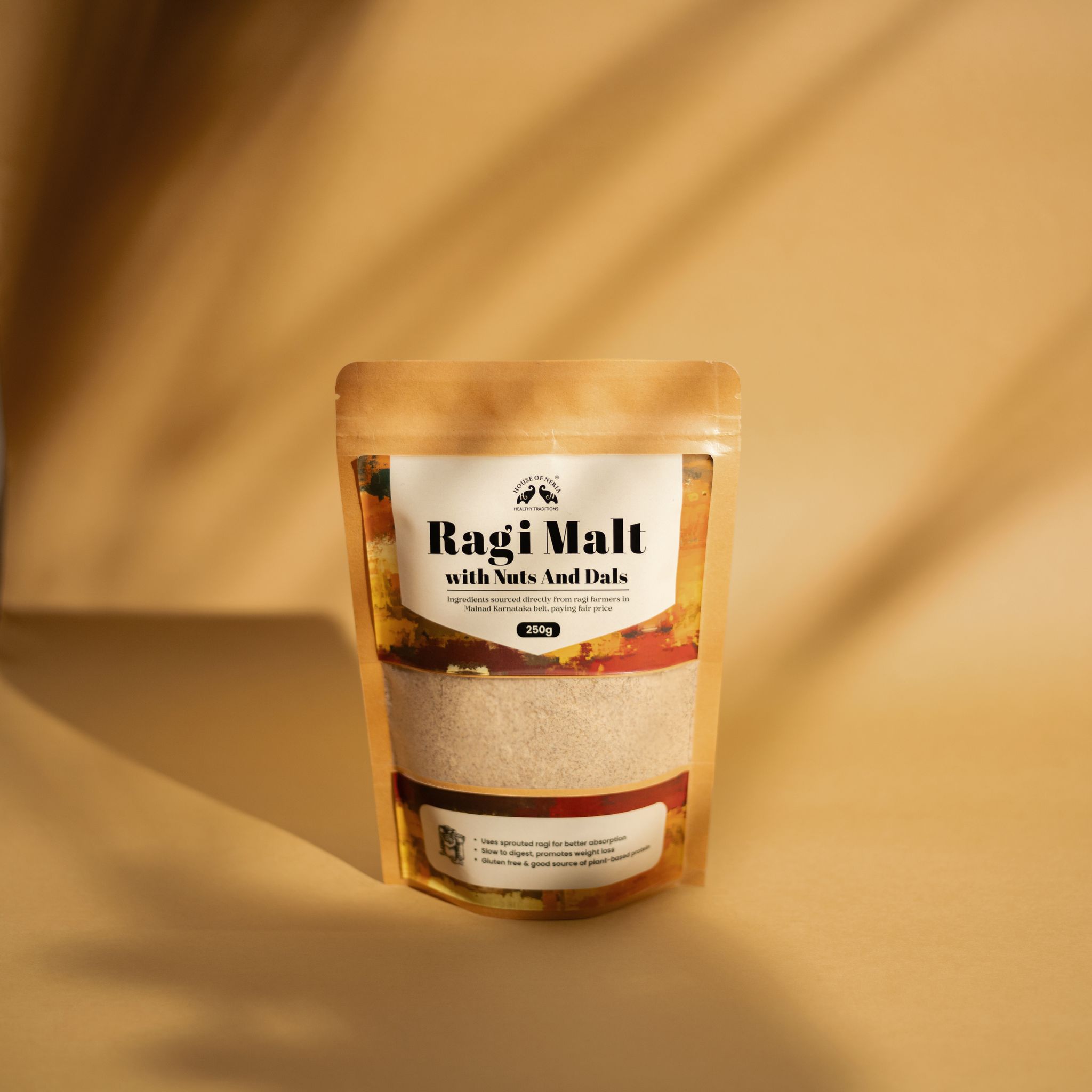 Ragi Malt with Nuts and Dals