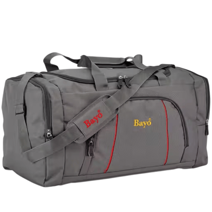 Bayo Premium Grey Polyester Gym Duffle Bag Bayo Premium Grey Polyester Gym Duffle Bag